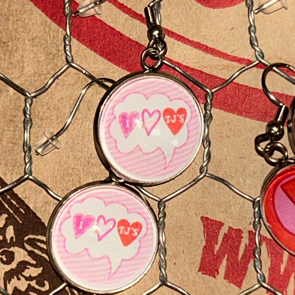 Trader Joe’s Earrings 16mm 3 Hearts Tj’s